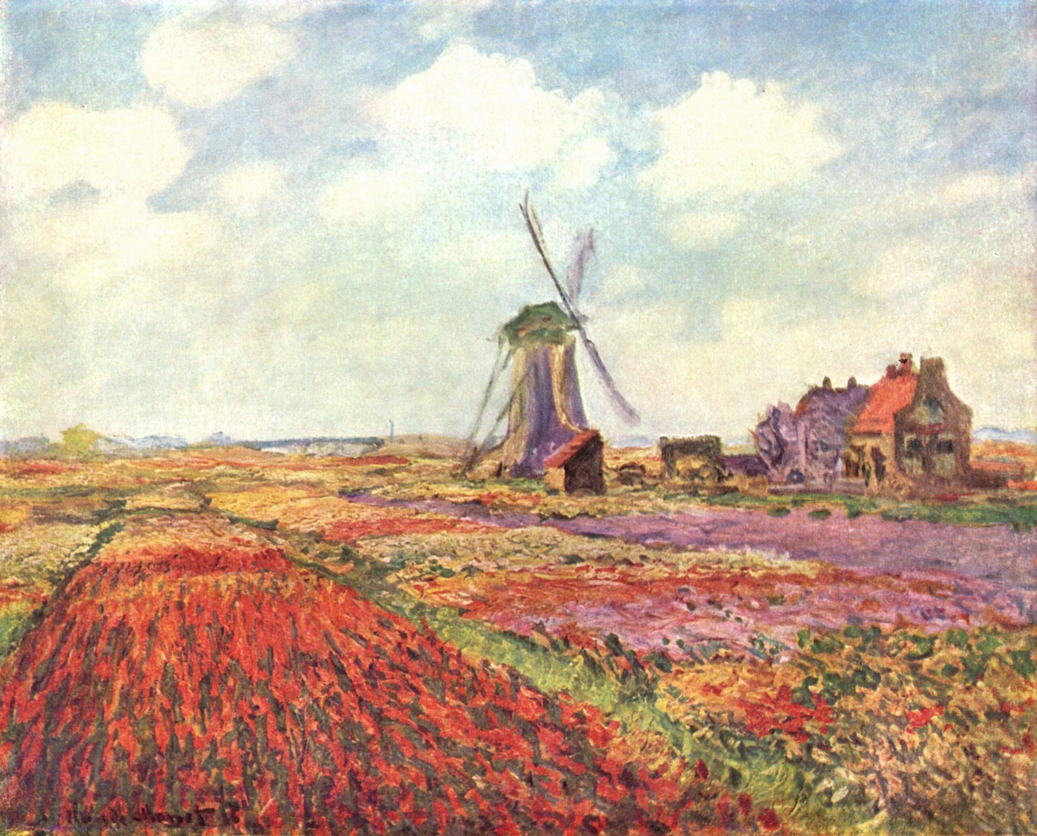 Champs de tulipes en Hollande W1067 par Claude Monet, musée d’Orsay