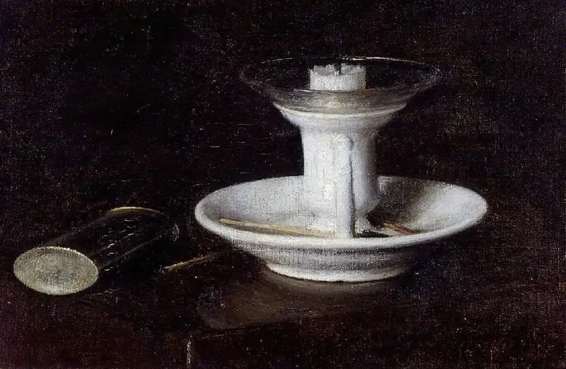 Hvid lysekrone - Henri Fantin-Latour