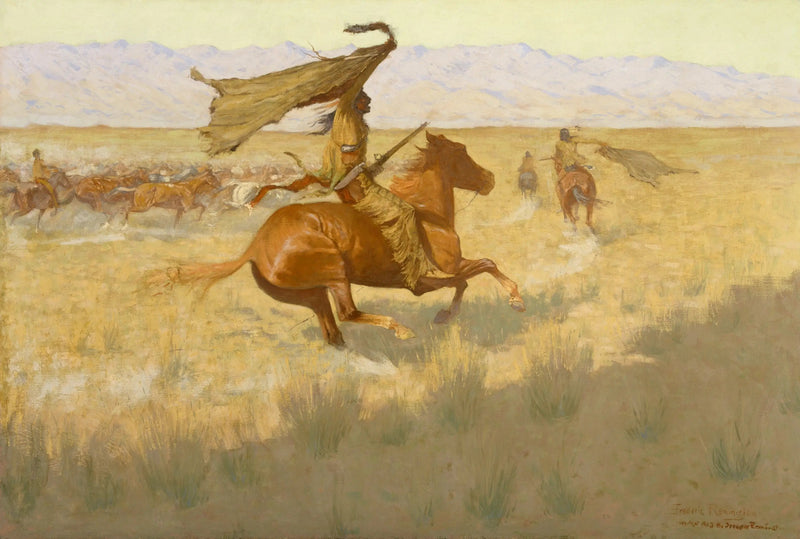 Ejerskifte (La Bousculade ; Voleurs de chevaux) - Frederic Remington