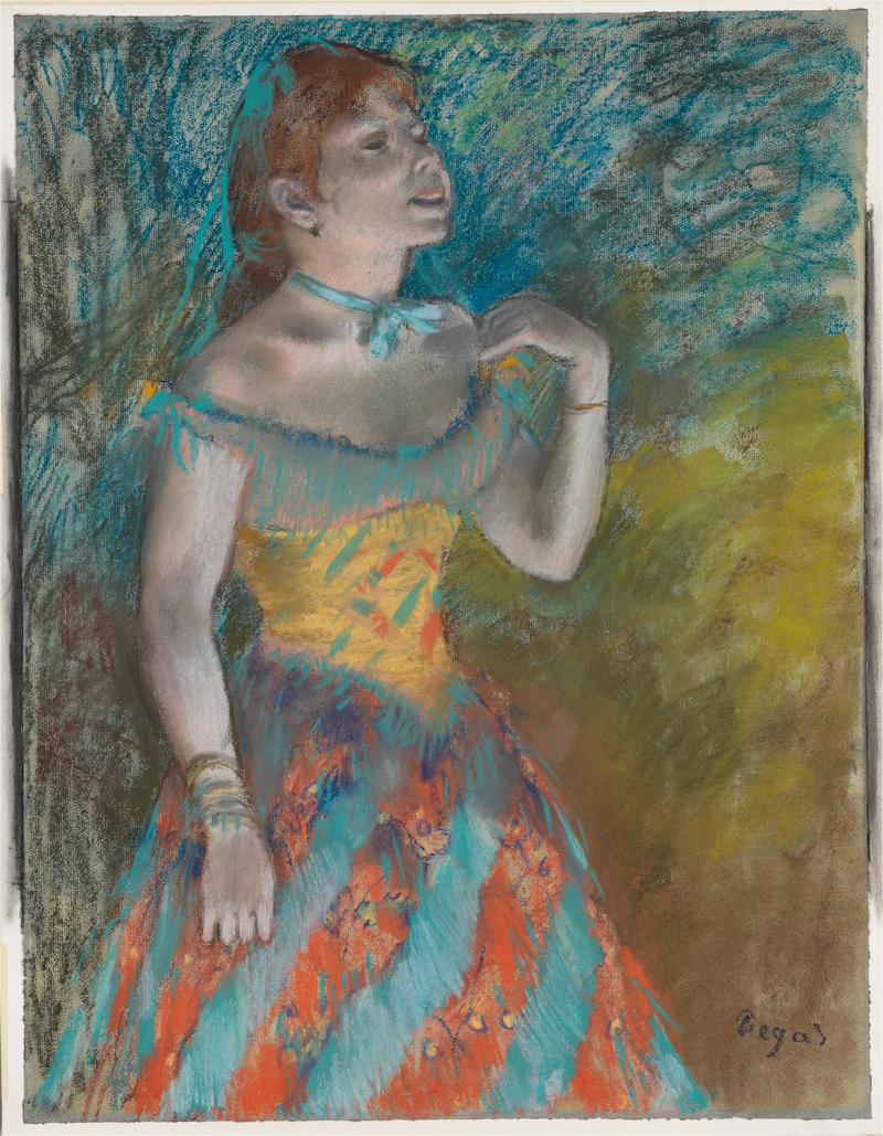 Sangeren i grønt - Edgar Degas