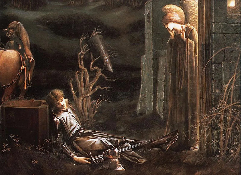 Kapel Lancelot af Den Hellige Gral - Edward Burne-Jones