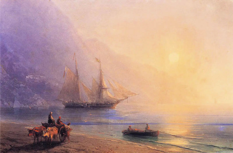 Lastning af forsyninger ud for Krim-kysten - Ivan Aïvazovski