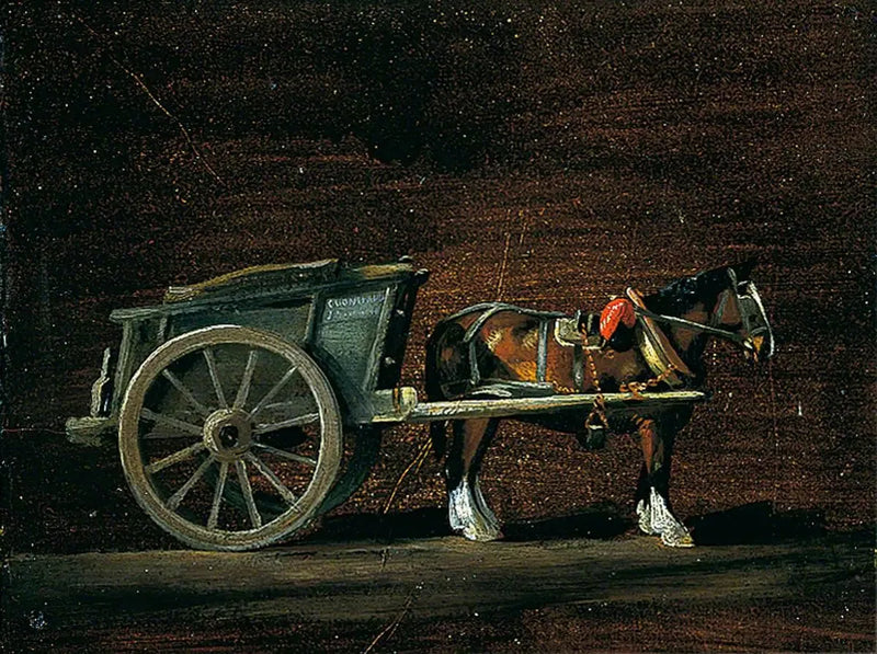 Landbrugsvogn, trukket af hest - John Constable