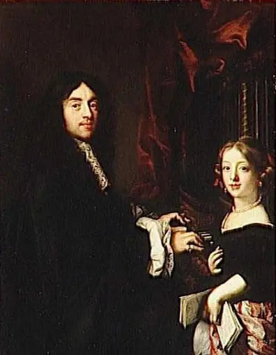 Charles Couperin og malerens datter - Claude Lefèbvre