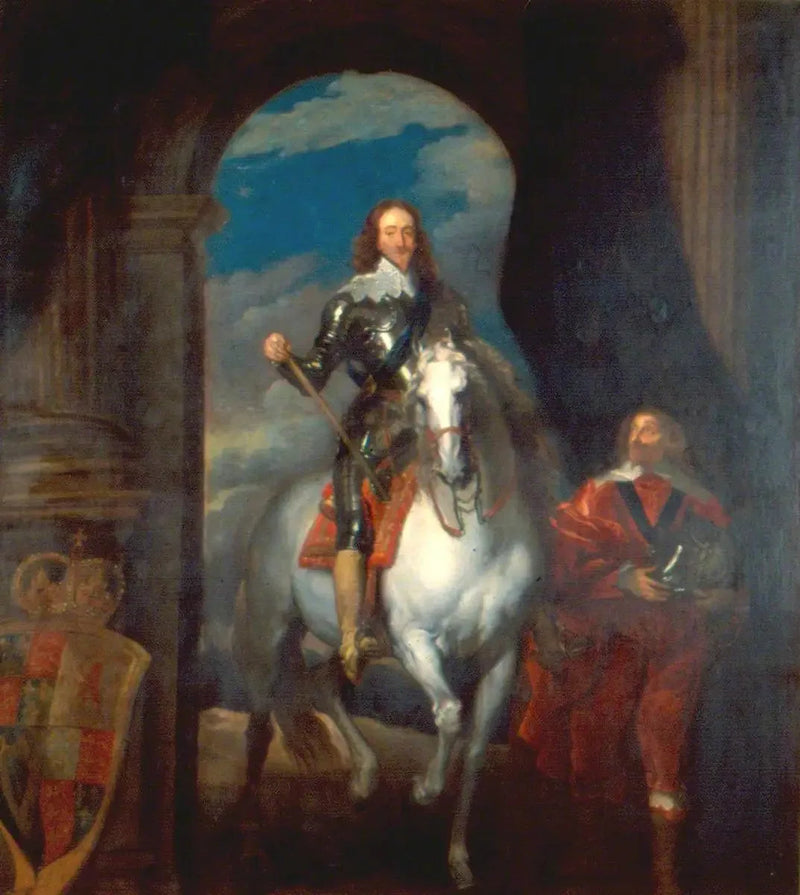 Charles Ier (1600-1649), på hest - Antoine van Dyck
