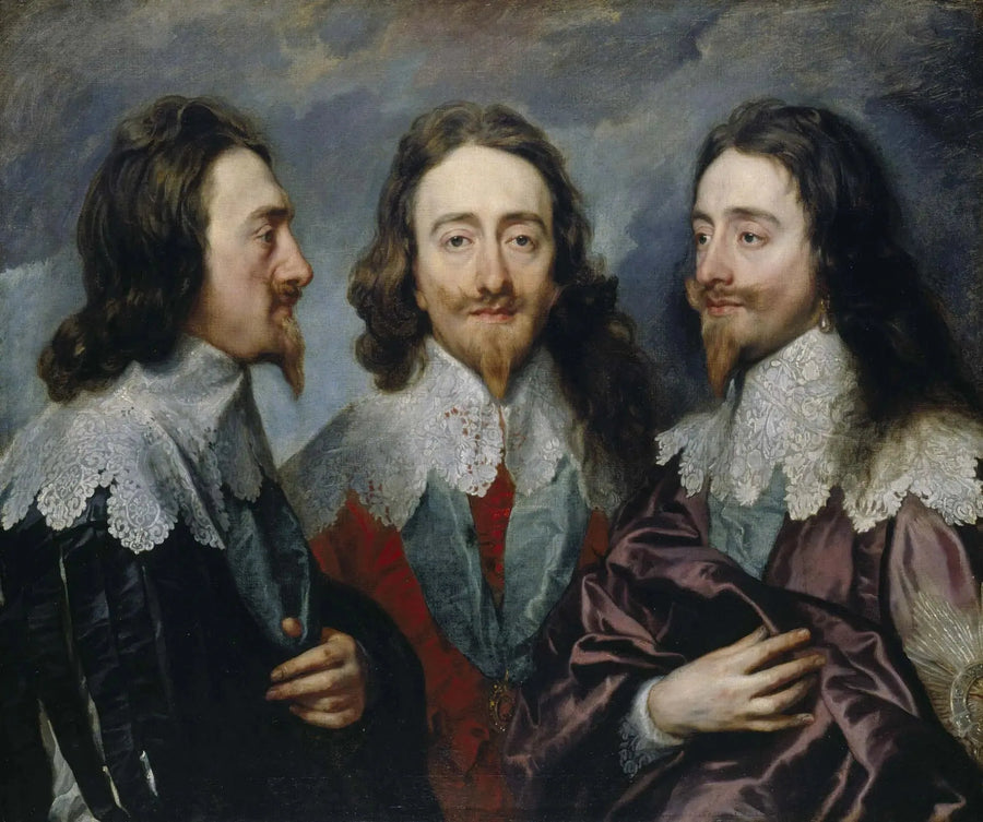 Charles Ier (i tre positioner) - Antoine van Dyck