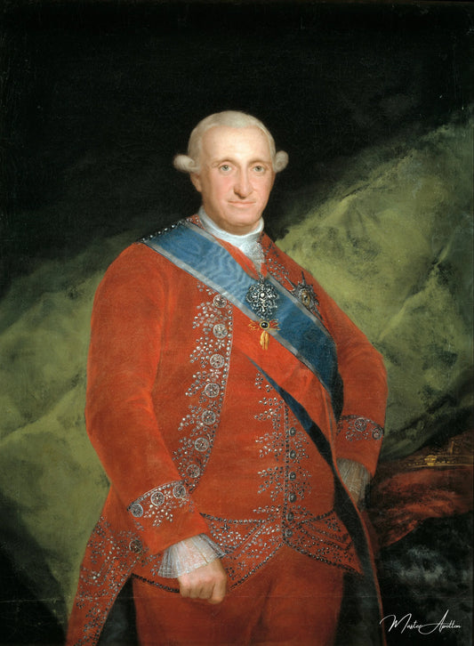 Charles IV en rouge - Francisco de Goya - Reproductions de tableaux et peintures haut de gamme