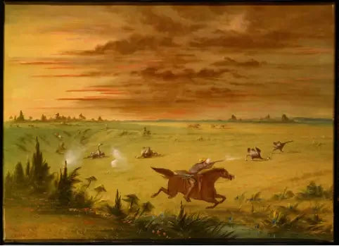 Jagt på strudsen, Buenos Aires - Auca - George Catlin