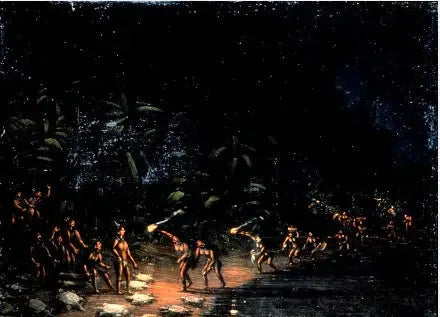 Jagt på skildpadde - George Catlin