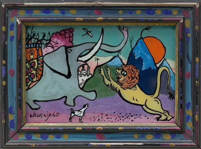 Løvejagt - Vassily Kandinsky