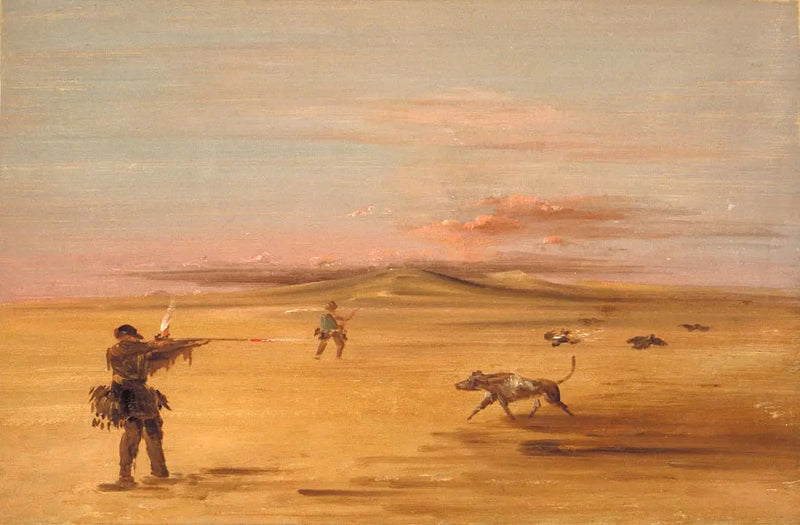 Jagt på rype i Missouri-prærien - George Catlin