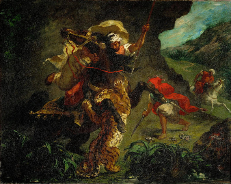 Tigerejagt - Eugène Delacroix