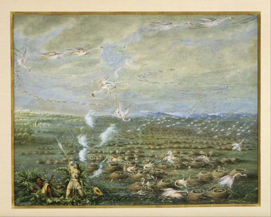 Chasse aux flamingos en Amérique du Sud - George Catlin