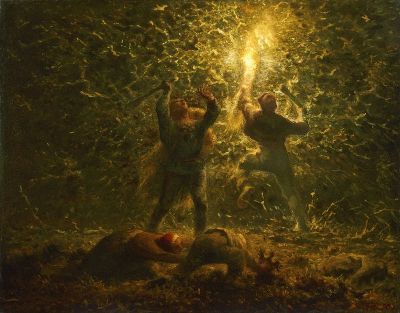 Nattefuglejagt - Jean-François Millet