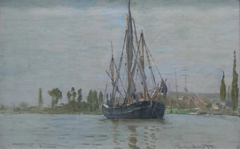 Tidevandsjager ved anker W207 - Claude Monet