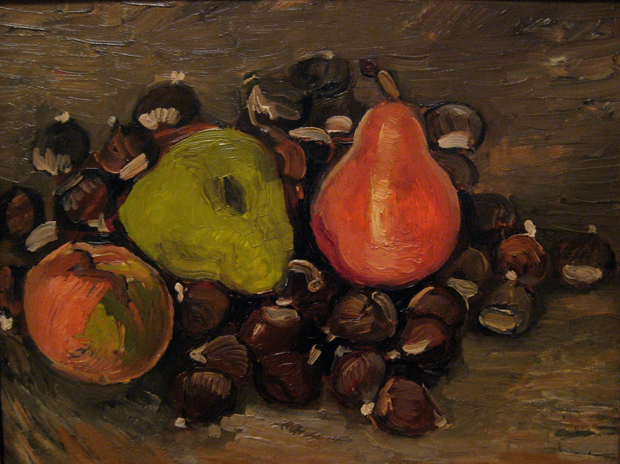 Stilleben med frugter og kastanjer - Vincent van Gogh