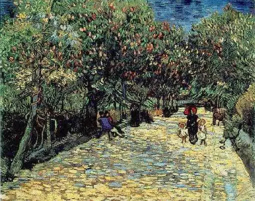Røde kastanjer i den offentlige park i Arles - Vincent van Gogh