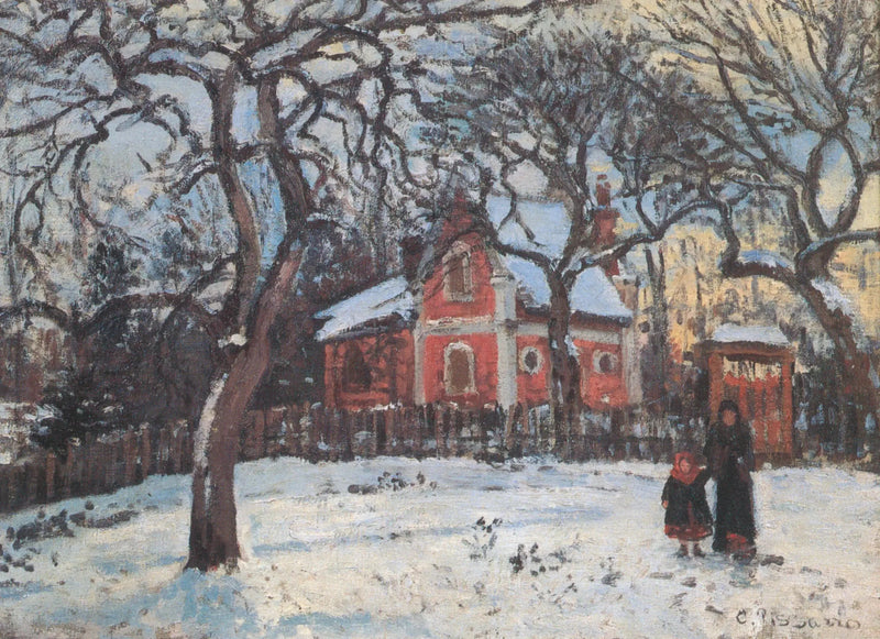 Kastanietræer i Louveciennes - Camille Pissarro