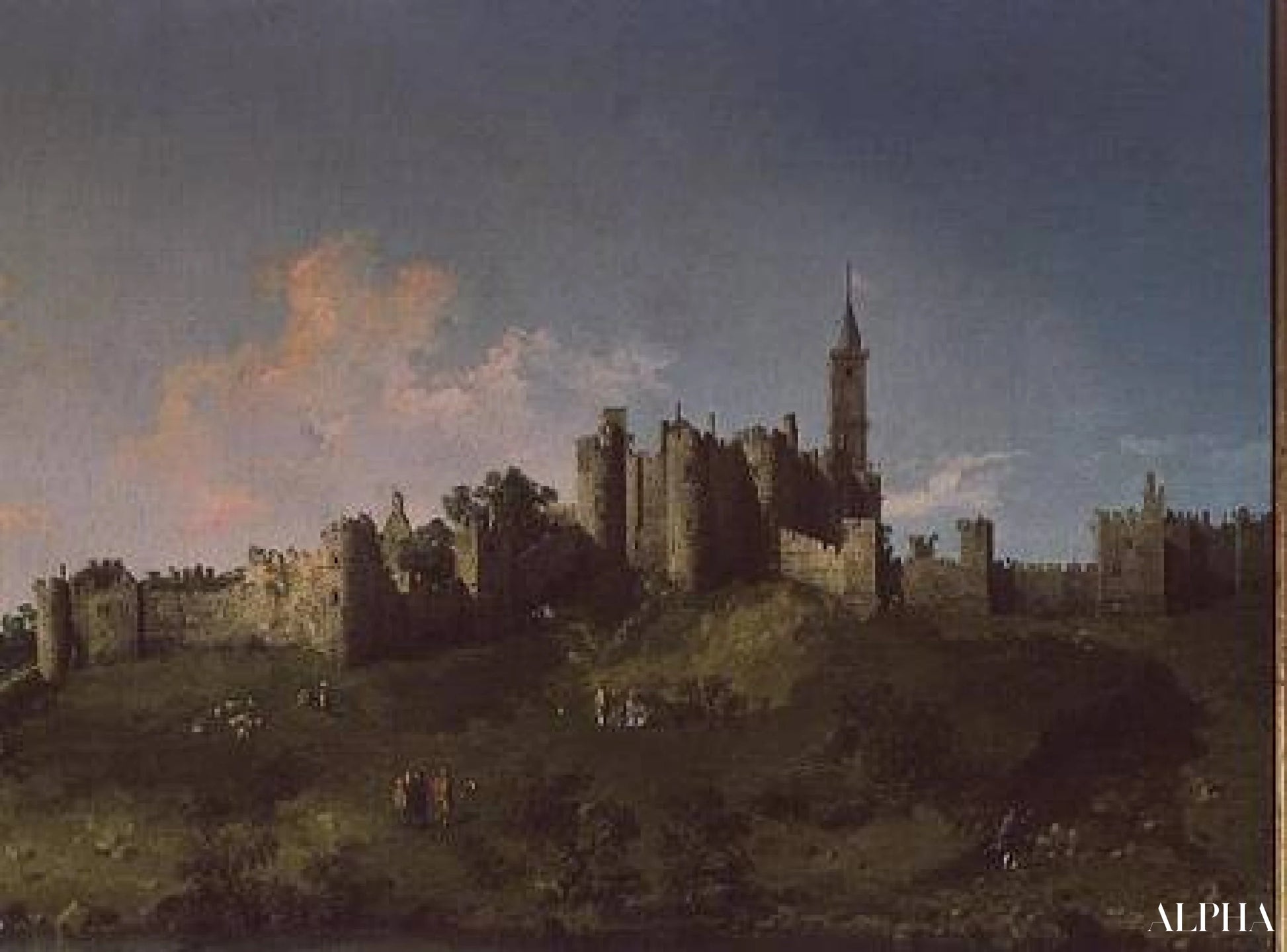 Château d'Alnwick - Giovanni Antonio Canal - Reproductions de tableaux et peintures haut de gamme