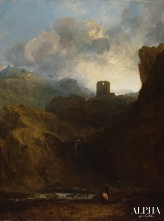 Château de Dolbadarn - William Turner - Reproductions de tableaux et peintures haut de gamme