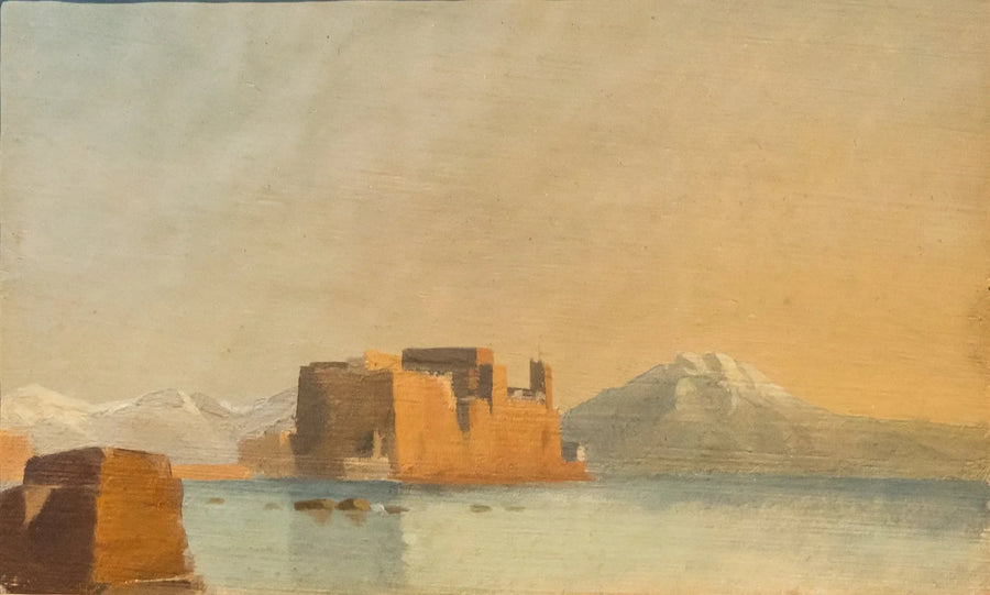Slottet Ovo og Napoli-bugten - Edgar Degas
