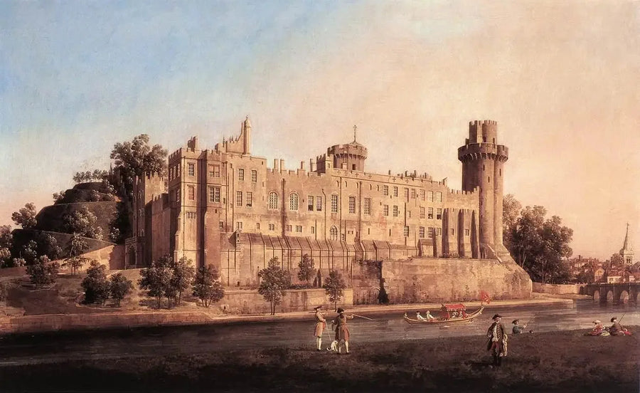 Warwick Slot, sydsiden - Canaletto