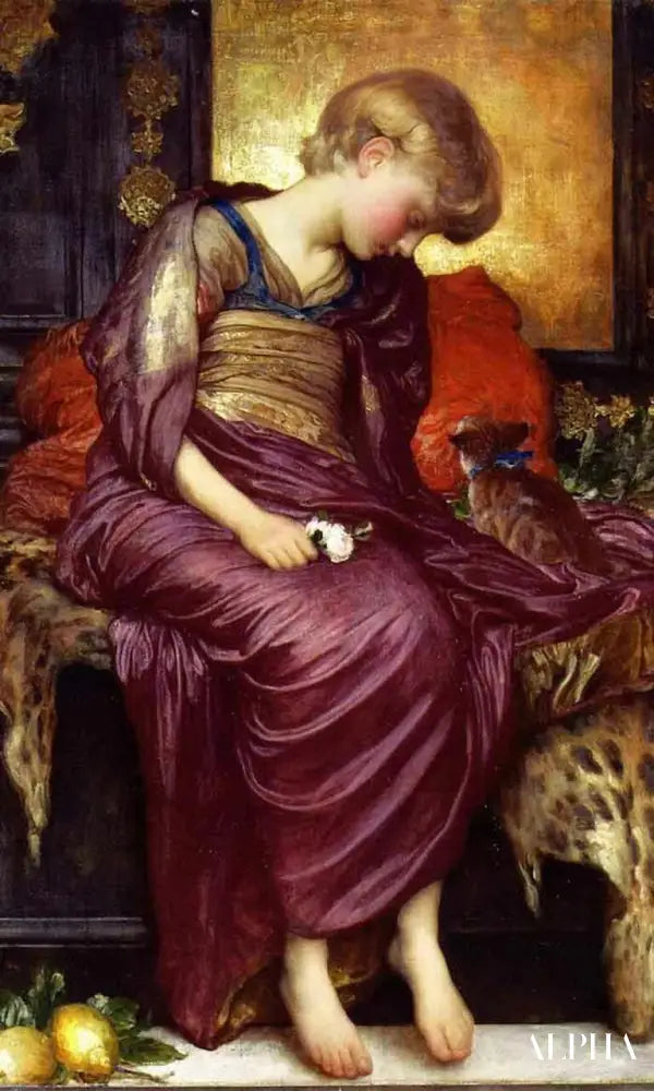 Chatons - Frederic Leighton - Reproductions de tableaux et peintures haut de gamme