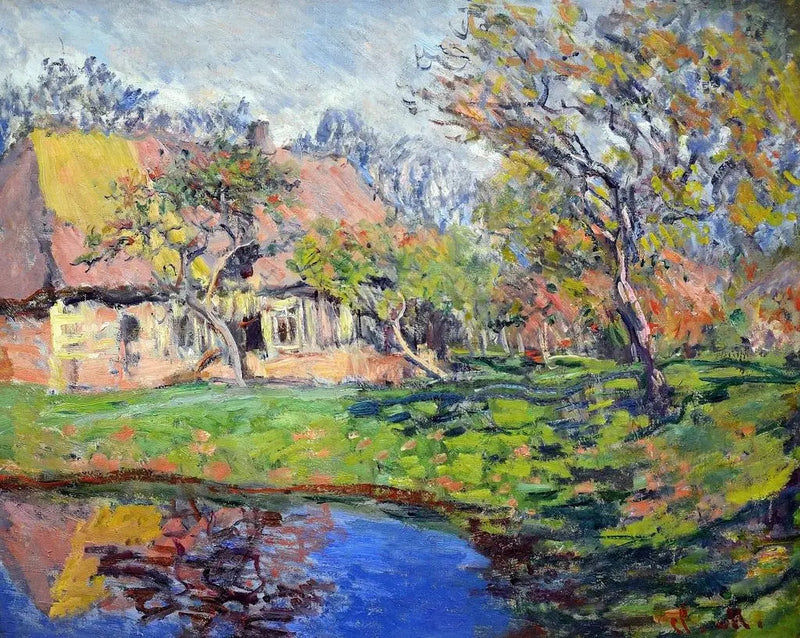Normandisk hytte - Claude Monet