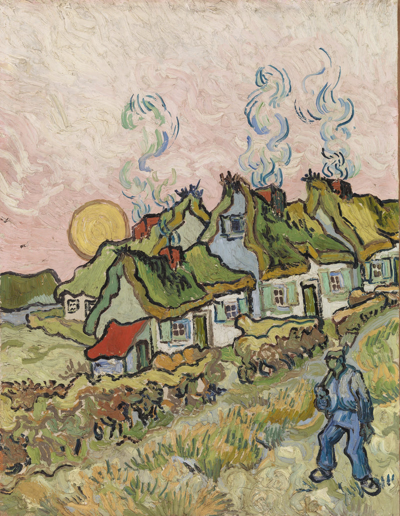 Solbelyste hytter - Vincent van Gogh