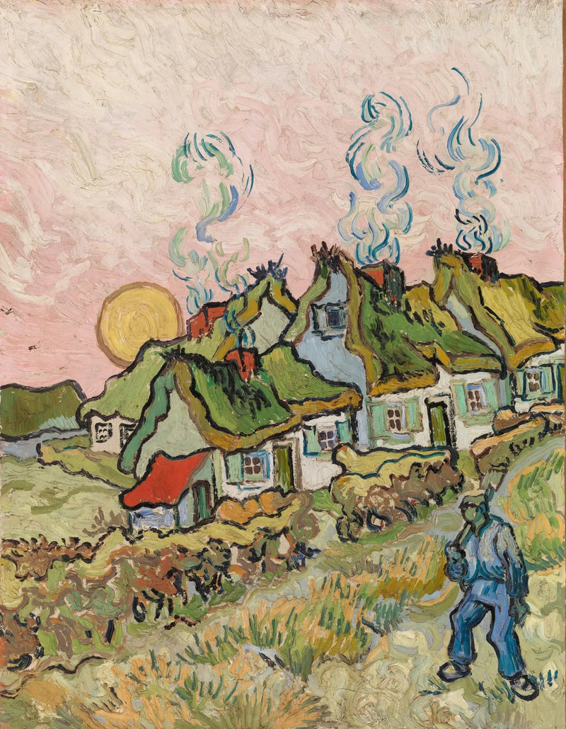 Solbelyste hytter - Vincent van Gogh