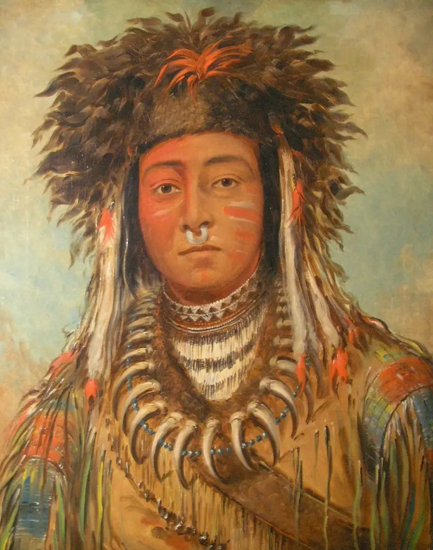 Chef des garçons - Ojibbeway - George Catlin - Alpha Reproduction