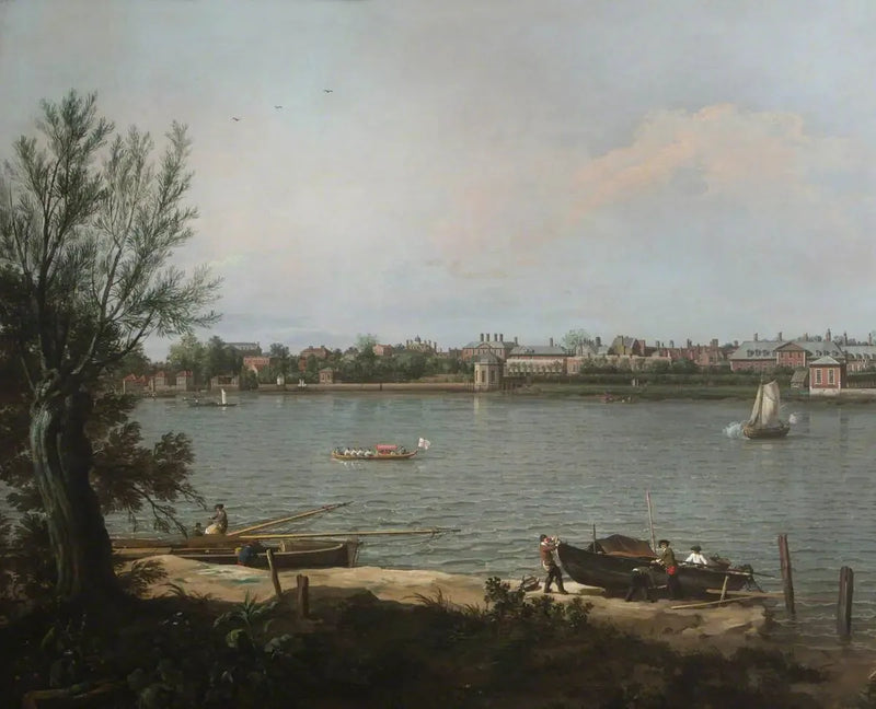 Chelsea fra Themsen ved Battersea Reach - Canaletto
