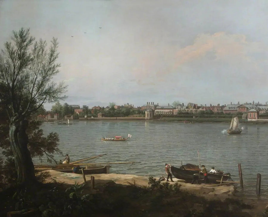 Chelsea fra Themsen ved Battersea Reach - Canaletto