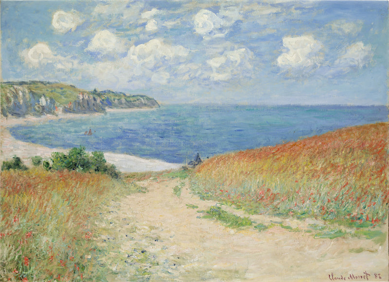 Sti i hveden i Pourville W753 - Claude Monet