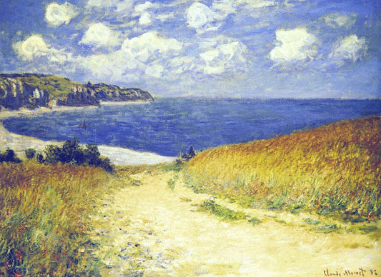 Chemin dans les blés à Pourville - Claude Monet - Reproductions de tableaux et peintures haut de gamme