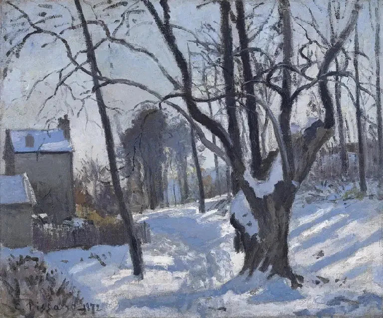 Creux-stien, Louveciennes, sne - Camille Pissarro
