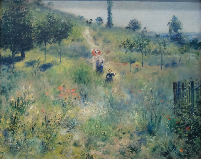 Sti op gennem det høje græs - Pierre-Auguste Renoir