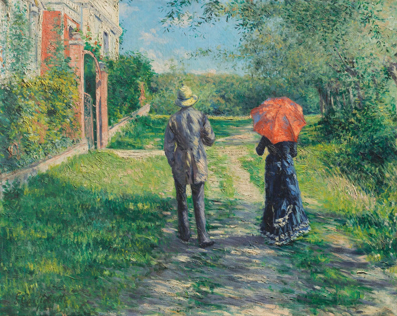 Stigende vej - Gustave Caillebotte