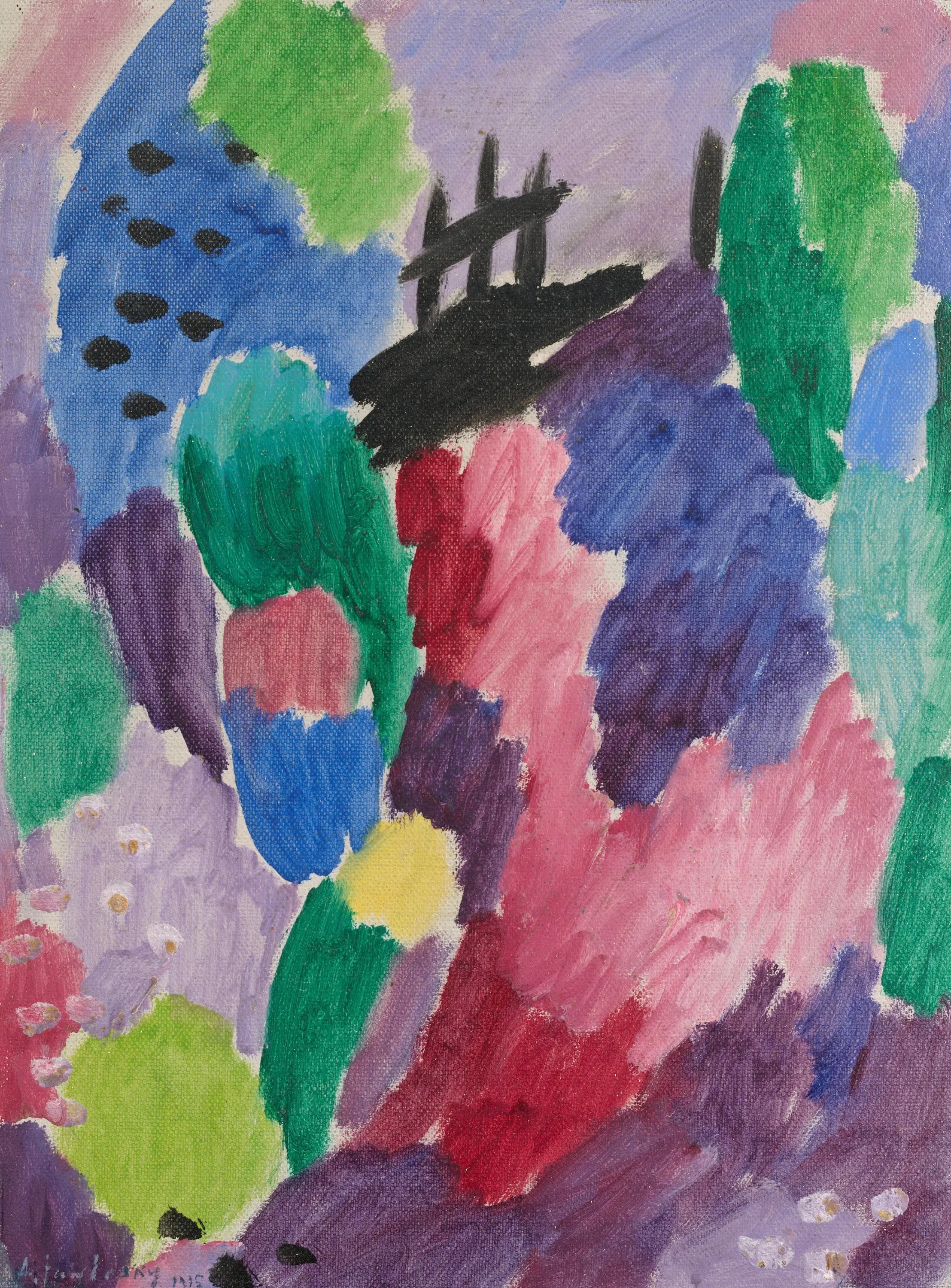 Chemin Rouge St. Prex - Alexej von Jawlensky - Alpha Reproduction