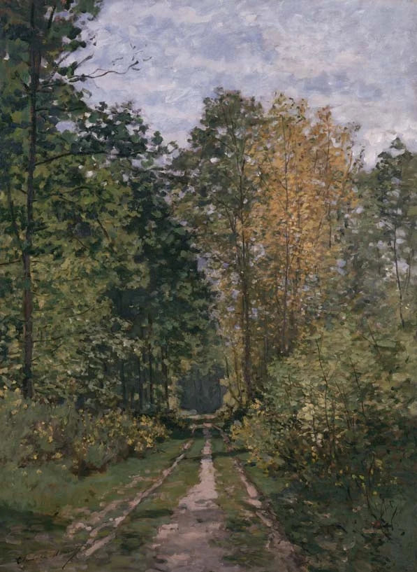 Sti under skoven - Claude Monet