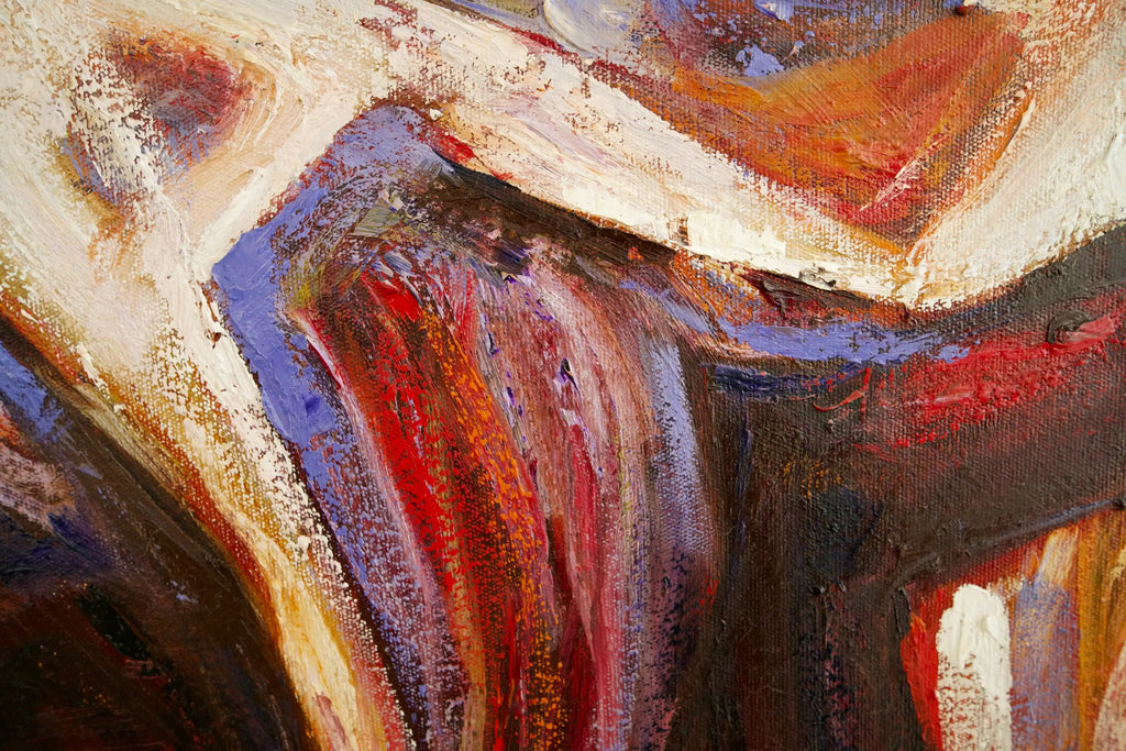Cheval Abstrait | 100 x 100 cm Reproductions de tableaux à la peinture à l’huile