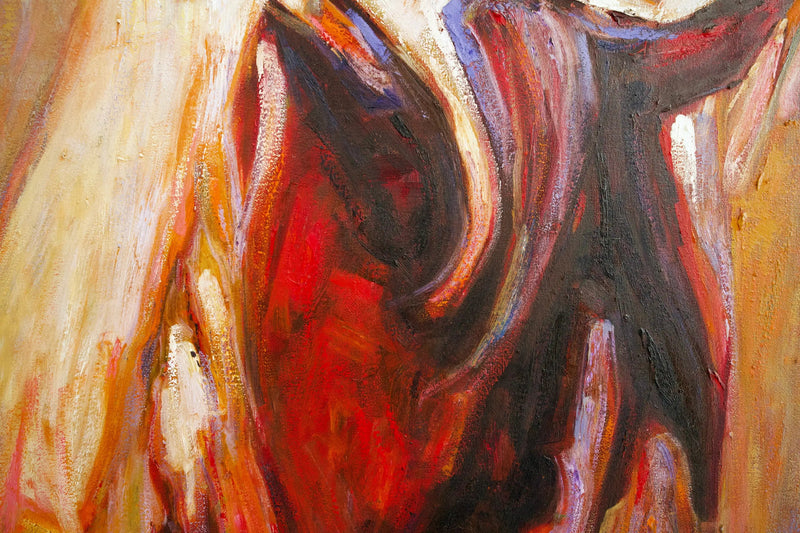 Abstrakt hest | 100 x 100 cm