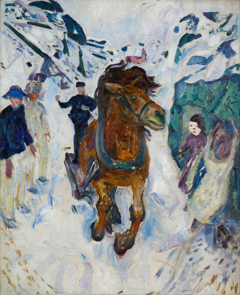 Hest i galop - Edvard Munch