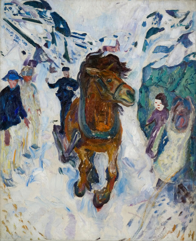 Hest i galop - Edvard Munch