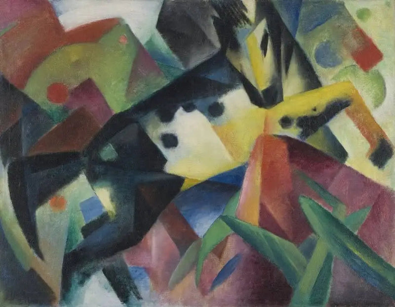 Springende hest - Franz Marc