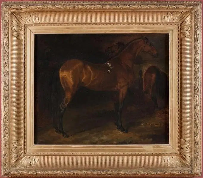 Spansk hest i en stald - Théodore Géricault