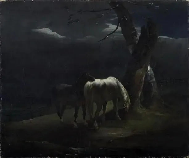 Heste på græs - Théodore Géricault