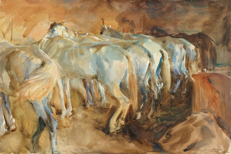 Bus heste i Jerusalem - John Singer Sargent