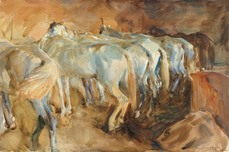 Bus heste i Jerusalem - John Singer Sargent