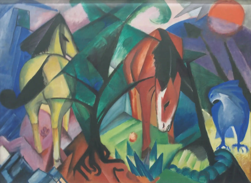 Heste og ørn - Franz Marc